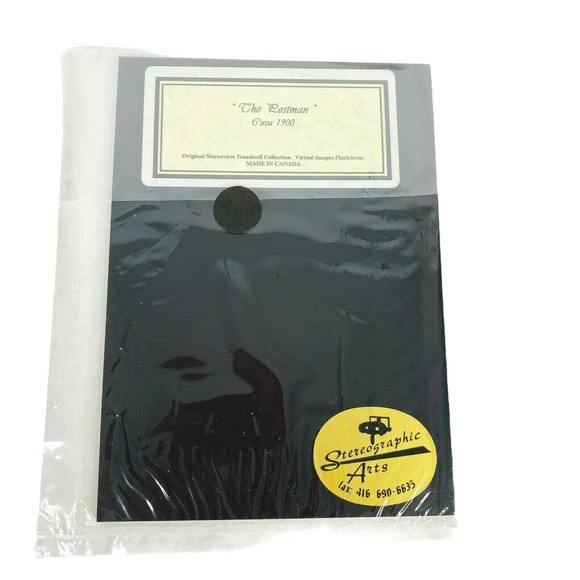 The Postman 1901 3-d Photo Stereoview Reprint - Picture 2 of 7